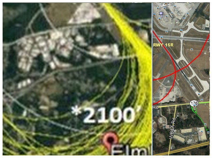 Both paths initial turn angles are similar.